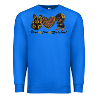True Royal peace love dachshund Premium Sweatshirt - RanaPortraitStore