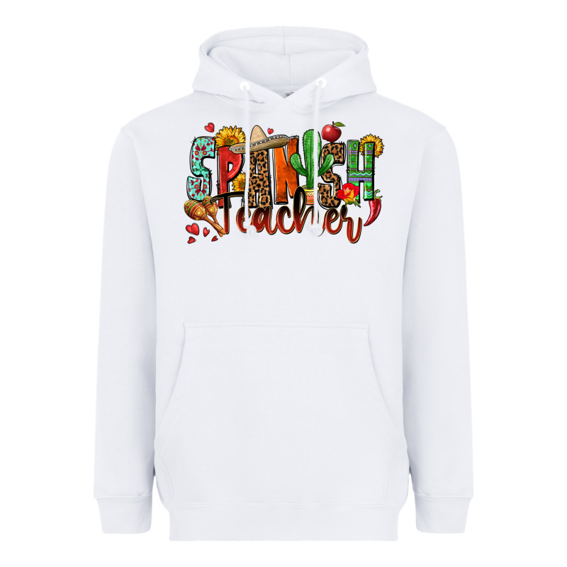 Spanish Teacher Heavyweight Hoodie by Zillion Design Studio | Teevron