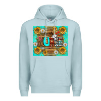 Blue Mist sunflower and daisy nurse tumbler Premium Hoodie - BundleAndBundleShop