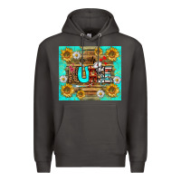 Smoke sunflower and daisy nurse tumbler Premium Hoodie - BundleAndBundleShop