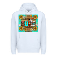 White sunflower and daisy nurse tumbler Premium Hoodie - BundleAndBundleShop