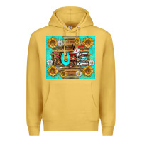 Antique Gold sunflower and daisy nurse tumbler Premium Hoodie - BundleAndBundleShop
