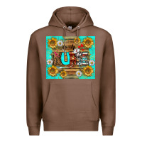 Chestnut sunflower and daisy nurse tumbler Premium Hoodie - BundleAndBundleShop