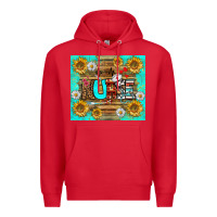 Red sunflower and daisy nurse tumbler Premium Hoodie - BundleAndBundleShop