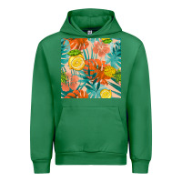 Emerald pineapple and lemon seamless pattern Urban Hoodie - BundleAndBundleShop