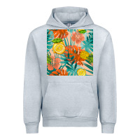 Heather Grey pineapple and lemon seamless pattern Urban Hoodie - BundleAndBundleShop