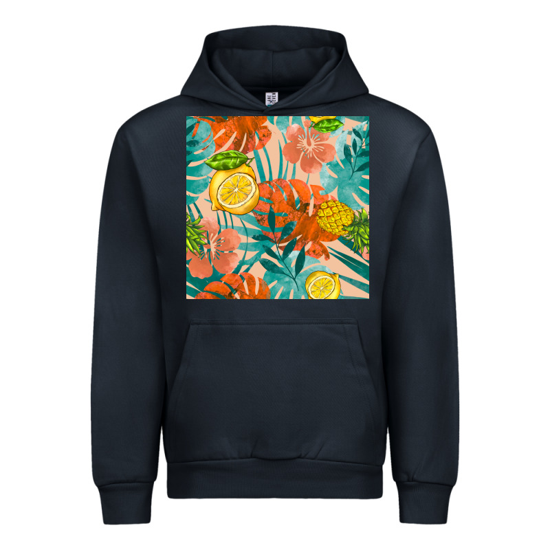 Pineapple And Lemon Seamless Pattern Urban Hoodie by BundleAndBundleShop | Teevron