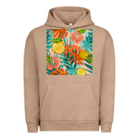 Pigment Burro pineapple and lemon seamless pattern Urban Hoodie - BundleAndBundleShop