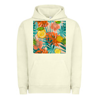 Pigment Pistachio pineapple and lemon seamless pattern Urban Hoodie - BundleAndBundleShop