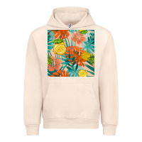 Sandshell pineapple and lemon seamless pattern Urban Hoodie - BundleAndBundleShop