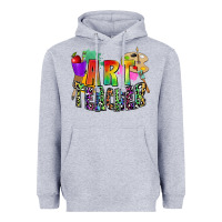 Heather Grey art teacher Heavyweight Hoodie - Zillion Design Studio