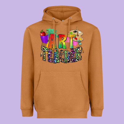 Art Teacher Heavyweight Hoodie Designed By Zillion Design Studio
