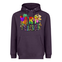 Plum art teacher Heavyweight Hoodie - Zillion Design Studio