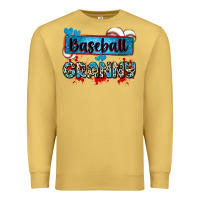 Antique Gold baseball granny with leopard Premium Sweatshirt - Zillion Design Studio