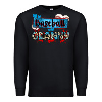 Black baseball granny with leopard Premium Sweatshirt - Zillion Design Studio