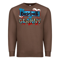 Chestnut baseball granny with leopard Premium Sweatshirt - Zillion Design Studio