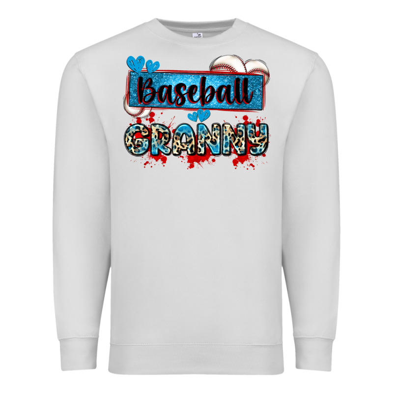 Baseball Granny With Leopard Premium Sweatshirt by Zillion Design Studio | Teevron