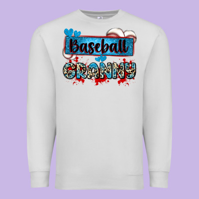 Baseball Granny With Leopard Premium Sweatshirt Designed By Zillion Design Studio