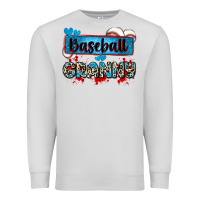 Dove Grey baseball granny with leopard Premium Sweatshirt - Zillion Design Studio