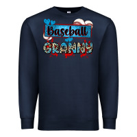Navy baseball granny with leopard Premium Sweatshirt - Zillion Design Studio