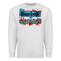 Oatmeal Heather baseball granny with leopard Premium Sweatshirt - Zillion Design Studio
