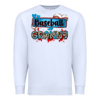 White baseball granny with leopard Premium Sweatshirt - Zillion Design Studio
