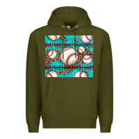 Army Green baseball Premium Hoodie - JahusDesignShop