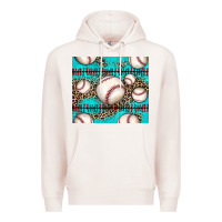 Pale Pink baseball Premium Hoodie - JahusDesignShop