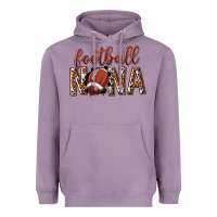 Lavender football nana with leopard Heavyweight Hoodie - texasbilliewilder