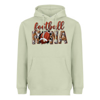 Matcha football nana with leopard Heavyweight Hoodie - texasbilliewilder