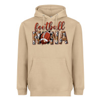 Mushroom football nana with leopard Heavyweight Hoodie - texasbilliewilder