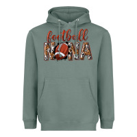 Sage football nana with leopard Heavyweight Hoodie - texasbilliewilder