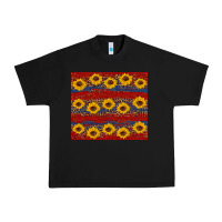 Black usa and sunflower pattern Urban Heavy Tee - Artiststas