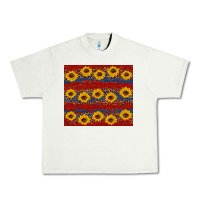 Pistachio usa and sunflower pattern Urban Heavy Tee - Artiststas