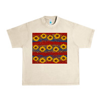 Sandshell usa and sunflower pattern Urban Heavy Tee - Artiststas