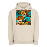 Cowboy Boots And Hat Seamless Pattern Urban Hoodie | Teevron