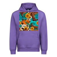 Tulip cowboy boots and hat seamless pattern Urban Hoodie - BundleAndBundleShop