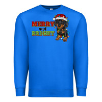 True Royal merry and bright dachshund Premium Sweatshirt - RanaPortraitStore