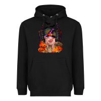 Black Pig halloween Heavyweight Hoodie - RanaPortraitStore