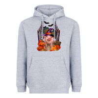 Heather Grey Pig halloween Heavyweight Hoodie - RanaPortraitStore