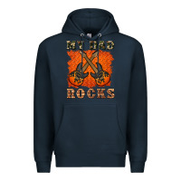 Navy my dad rock Premium Hoodie - Artiststas