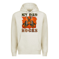 Oatmeal Heather my dad rock Premium Hoodie - Artiststas