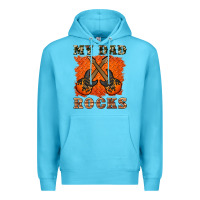 Ocean Blue my dad rock Premium Hoodie - Artiststas