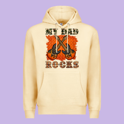 My Dad Rock Premium Hoodie Designed By Artiststas