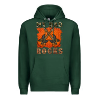 Sports Green my dad rock Premium Hoodie - Artiststas