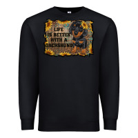Black life is better with a dachshund Premium Sweatshirt - RanaPortraitStore