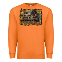 Carrot life is better with a dachshund Premium Sweatshirt - RanaPortraitStore