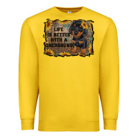 Lemon life is better with a dachshund Premium Sweatshirt - RanaPortraitStore