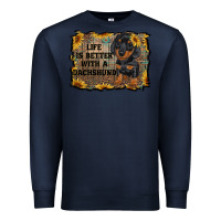 Navy life is better with a dachshund Premium Sweatshirt - RanaPortraitStore