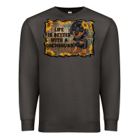 Smoke life is better with a dachshund Premium Sweatshirt - RanaPortraitStore